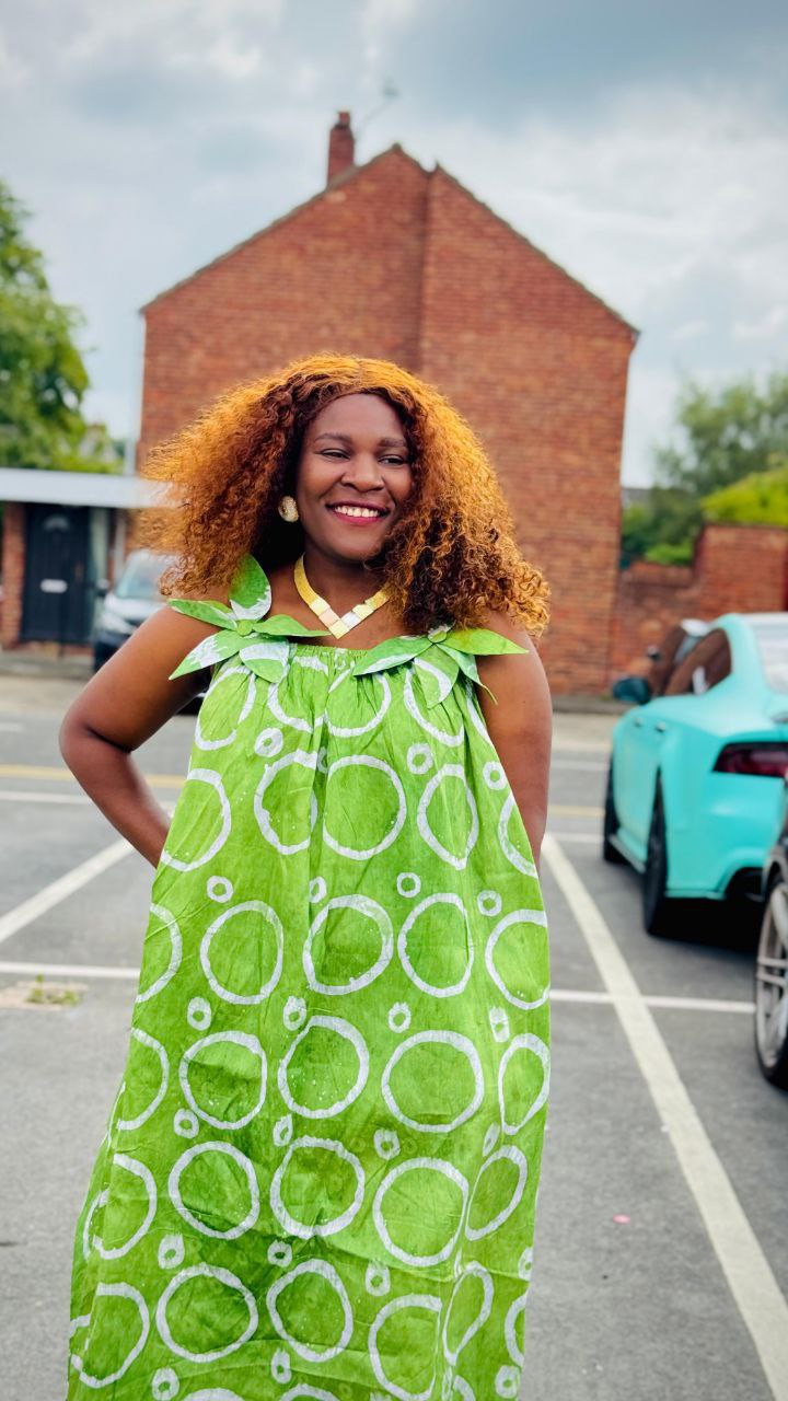 Lovely green bubu dress